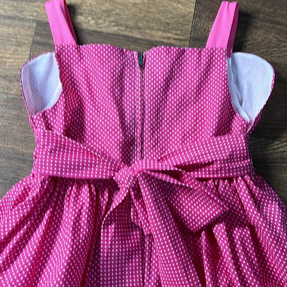 Handmade Polka Dot Pink Scalloped Neckline - Picture 6 of 6